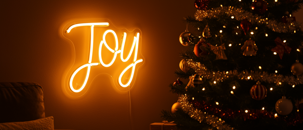 Retro Neon Sign Ideas for Festive Home Decoration 