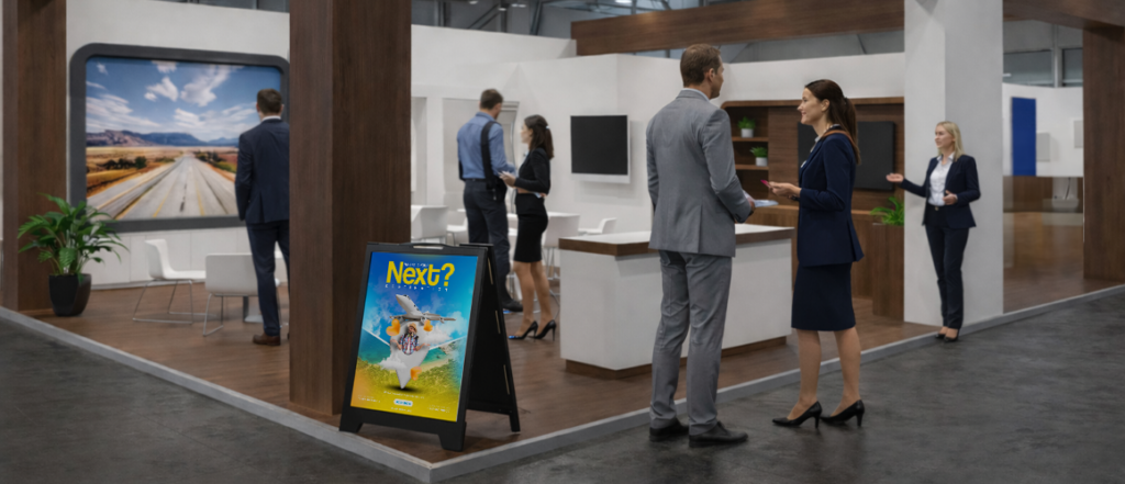Using Sandwich Boards at Trade Shows and Exhibitions 